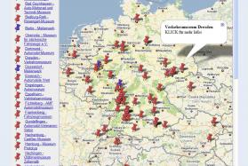 Die Automuseen in Europa - Hier geht es zur großen Google-Map ...